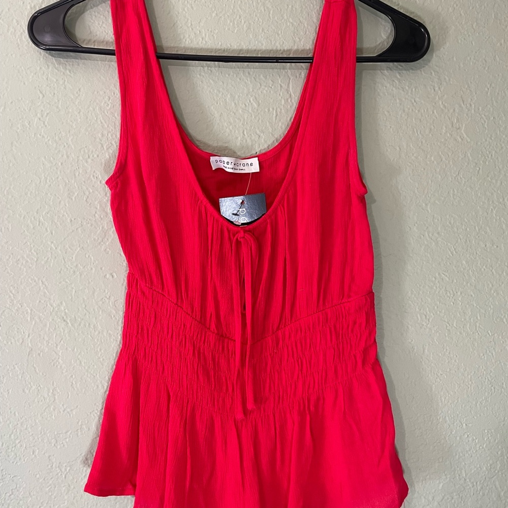 Red tank top!